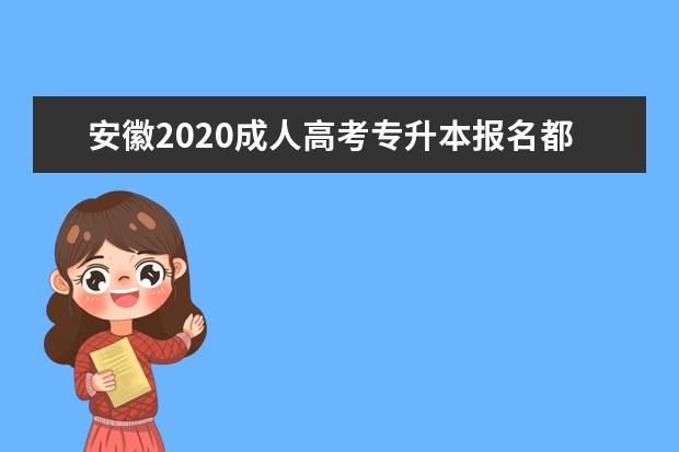 安徽2020成人高考专升本报名都有什么注意事项？