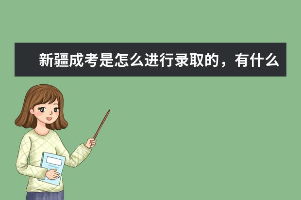 新疆成考是怎么进行录取的，有什么原则吗