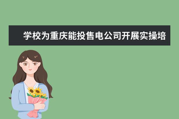 学校为重庆能投售电公司开展实操培训