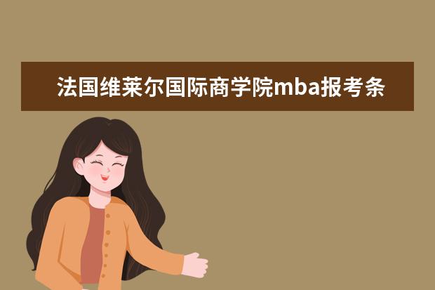 法国维莱尔国际商学院mba报考条件