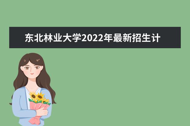 东北林业大学2022年最新招生计划（该校今年开设专业招生人数详情）