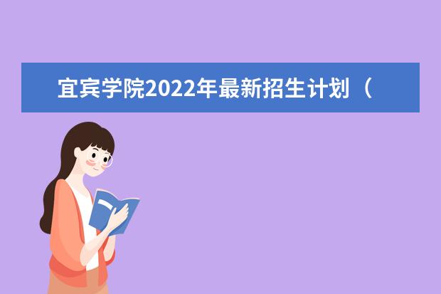 宜宾学院2022年最新招生计划（该校今年开设专业招生人数详情）