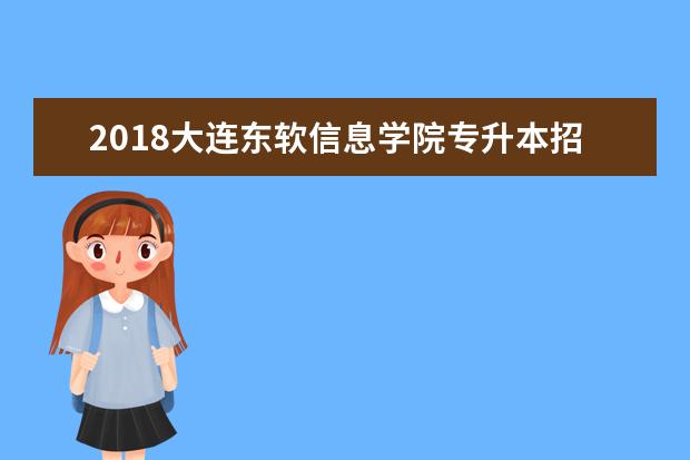 2018大连东软信息学院专升本招生计划