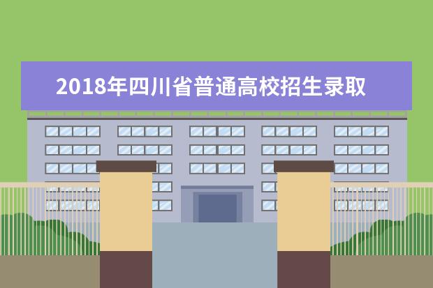 2018年四川省普通高校招生录取控制线公布