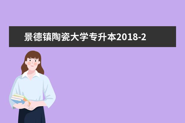 景德镇陶瓷大学专升本2018-2021年招生计划汇总