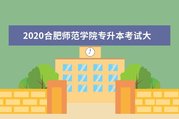 2020合肥师范学院专升本考试大纲（专业课汇总）