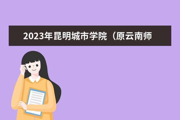 2023年昆明城市学院（原云南师范大学商学院）专升本会计学对应招收专科专业