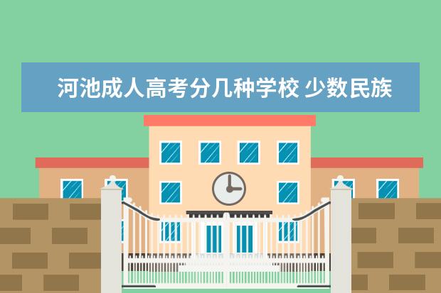 河池成人高考分几种学校 少数民族高考加多少分