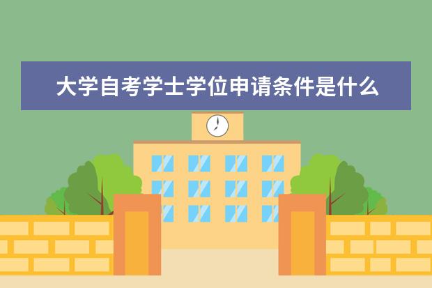 大学自考学士学位申请条件是什么 自考电子政务科目：计算机应用技术课程简介