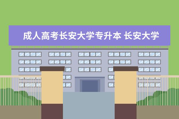 成人高考长安大学专升本 长安大学2022年成人专升本分数线