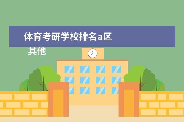 体育考研学校排名a区 
  其他信息：
  <br/>