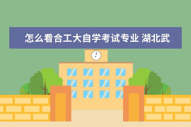 怎么看合工大自学考试专业 湖北武汉哪些自考院校的证书是被国家承认的? - 百度...