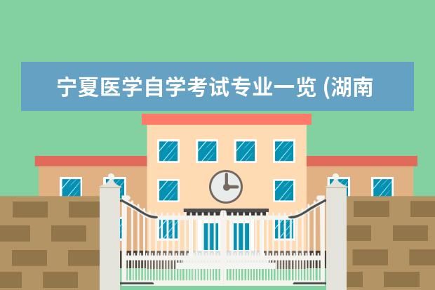 宁夏医学自学考试专业一览 (湖南)长沙理工大学2014年考研招生简章