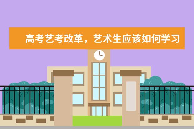 高考艺考改革，艺术生应该如何学习文化课？