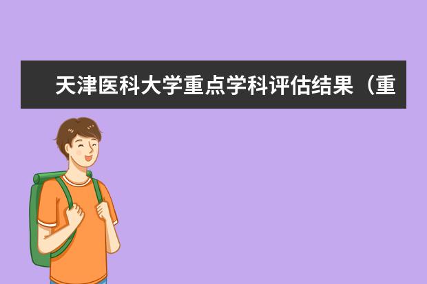 天津医科大学重点学科评估结果（重点学科名单）