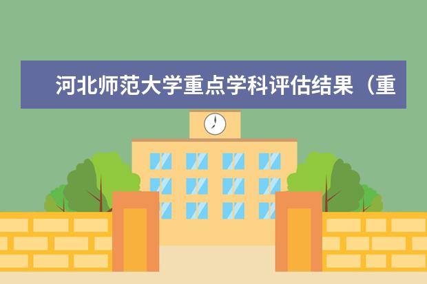 河北师范大学重点学科评估结果（重点学科名单）