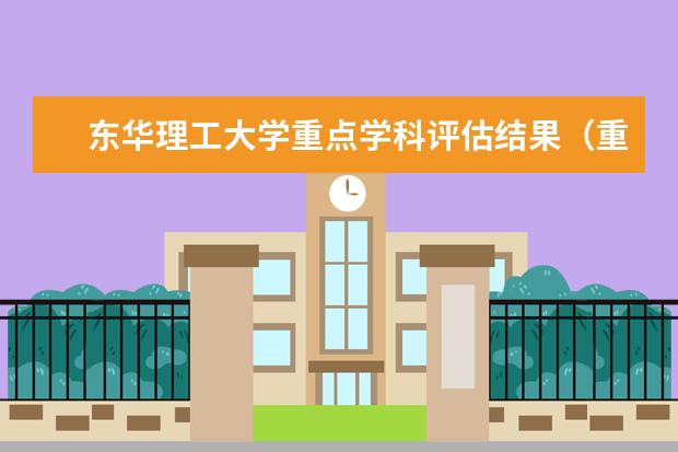 东华理工大学重点学科评估结果（重点学科名单）