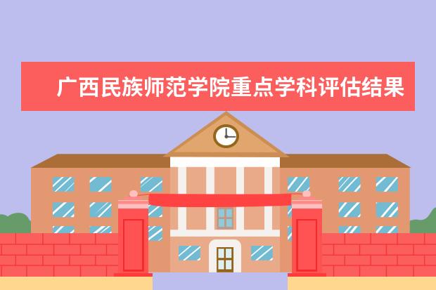 广西民族师范学院重点学科评估结果（重点学科名单）