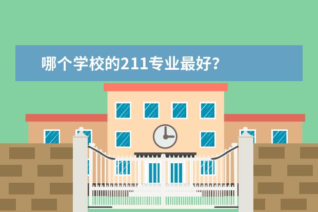 哪个学校的211专业最好？