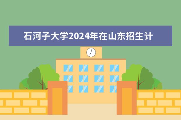 石河子大学2024年在山东招生计划