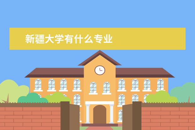 新疆大学有什么专业