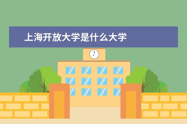 上海开放大学是什么大学