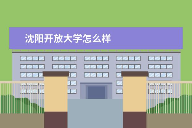 沈阳开放大学怎么样