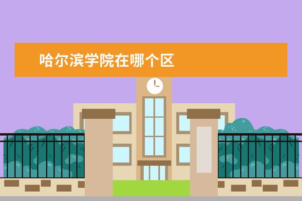 哈尔滨学院在哪个区