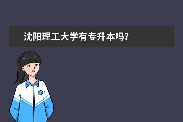 沈阳理工大学有专升本吗？